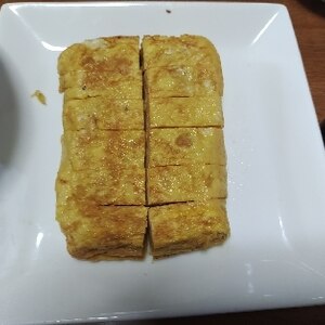 あおさと鰹節の玉子焼き